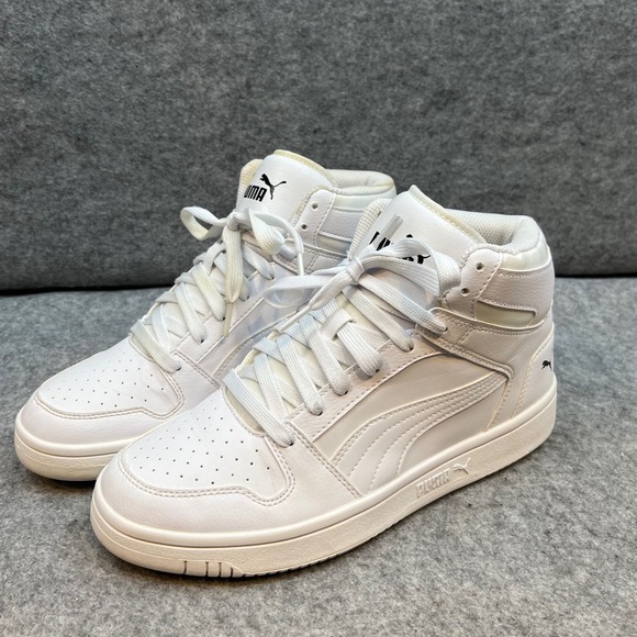 Puma Other - Puma Rebound‎ High Top Sneakers Classic Casual Shoes White Mens Size 8.5
